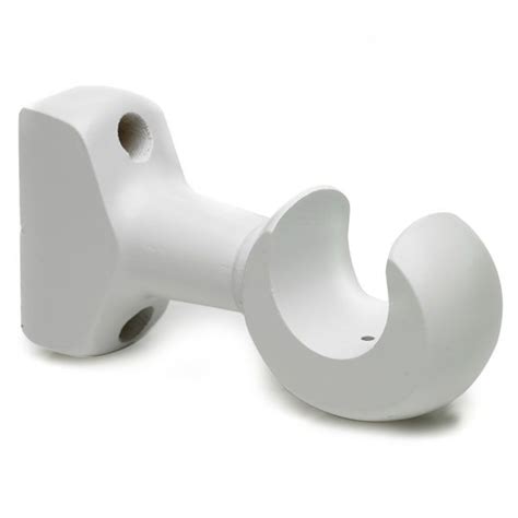 white metal curtain pole brackets|curtain pole end bracket 28mm.